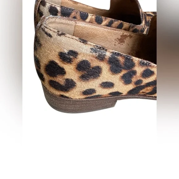 Madewell francés calf hair Leopard-Print Slip-On Loafers in Tan and Black sz 6.5 - Picture 10 of 13